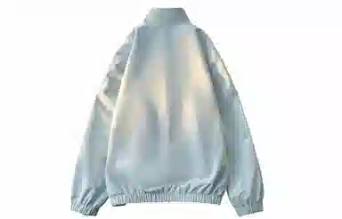 王者荣耀 基础款纯色条纹双面穿翻领飞行长袖高级感字母印花宽松教练夹克外套 男女同款