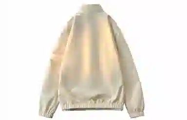 王者荣耀 基础款纯色条纹双面穿翻领飞行长袖高级感字母印花宽松教练夹克外套 男女同款