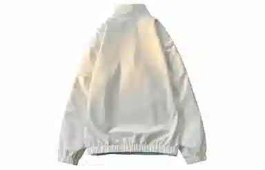 王者荣耀 基础款纯色条纹双面穿翻领飞行长袖高级感字母印花宽松教练夹克外套 男女同款