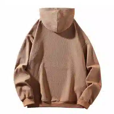 大卫贝肯 美式复古简约纯色渐变帽绳设计宽松舒适百搭连帽重磅长袖卫衣 男女同款