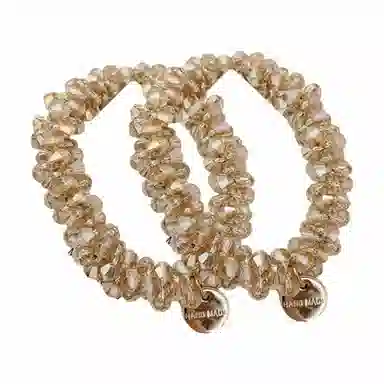 简应舒 水晶发圈头绳扎头发舒适 树脂 发饰 女款