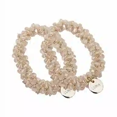 简应舒 水晶发圈头绳扎头发舒适 树脂 发饰 女款