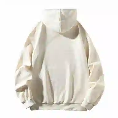 大卫贝肯 美式复古简约纯色渐变帽绳设计宽松舒适百搭连帽重磅长袖卫衣 男女同款