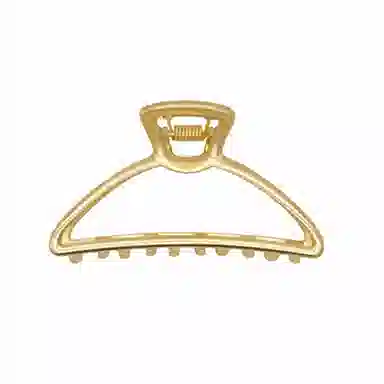 简应舒 哑金弧形抓夹后脑勺盘 夹 合金 发夹 女款