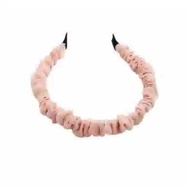 简应舒 甜美褶皱复古纯色洗脸百搭 网纱 发箍 女款