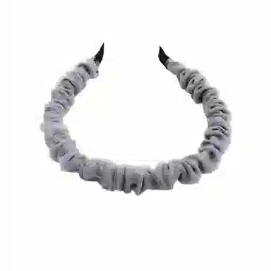 简应舒 甜美褶皱复古纯色洗脸百搭 网纱 发箍 女款