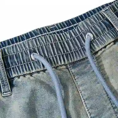 JACK JONES Wide Leg Jeans Light Denim Blue