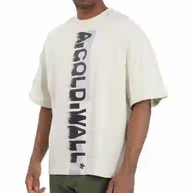 A-COLD-WALL* Logo Print T-Shirt Bone White