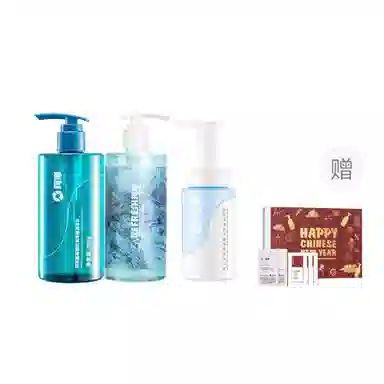 珂岸 男士护肤礼盒三件套洁面水乳  控油保湿抗皱