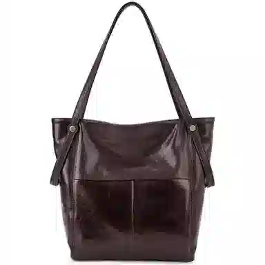 VENOF Leather Bucket Bag