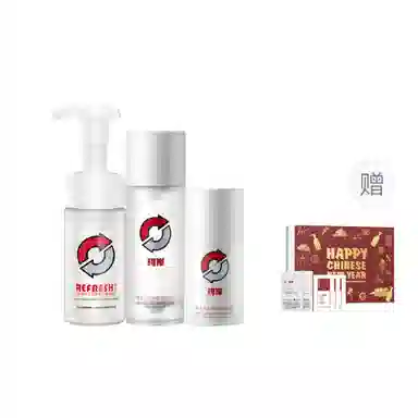 珂岸 男士护肤礼盒三件套洁面水乳  控油保湿抗皱