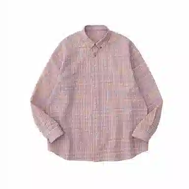 COMMON SCENTS Plaid Loose Fit Shirt
