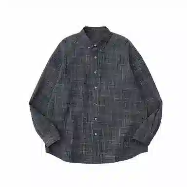 COMMON SCENTS Plaid Loose Fit Shirt