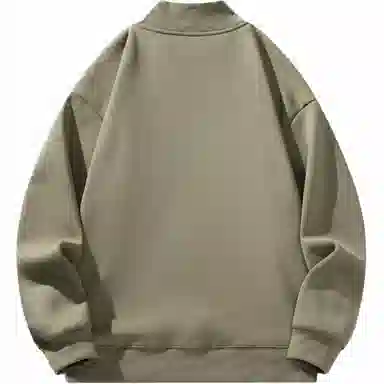 星际者 美式纯色学院风款宽松休闲基础款柔软亲肤通勤百搭时尚户外潮流重磅套头打底内搭半高领卫衣 男女同款