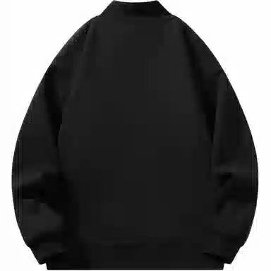 星际者 美式纯色学院风款宽松休闲基础款柔软亲肤通勤百搭时尚户外潮流重磅套头打底内搭半高领卫衣 男女同款