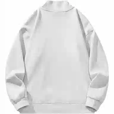 星际者 美式纯色学院风款宽松休闲基础款柔软亲肤通勤百搭时尚户外潮流重磅套头打底内搭半高领卫衣 男女同款