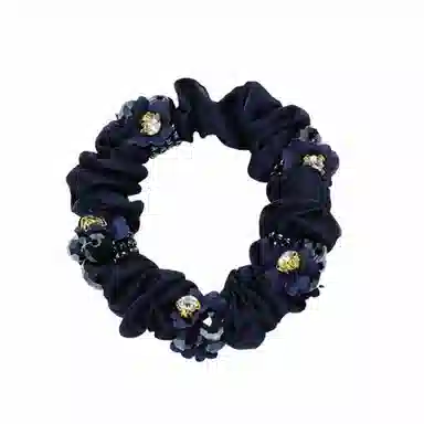 简应舒 发绳扎马尾简约头花串珠款绑头发皮筋 奥地利水晶 发圈 女款