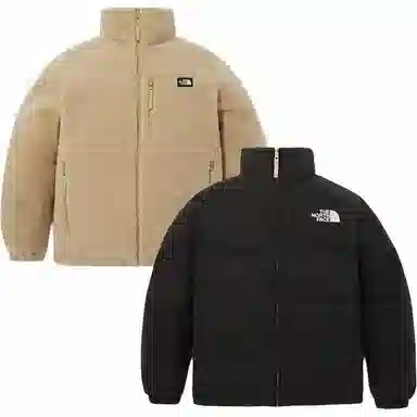 The North Face Logo Reversible Down Jacket Black