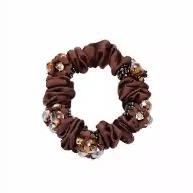 简应舒 发绳扎马尾简约头花串珠款绑头发皮筋 奥地利水晶 发圈 女款