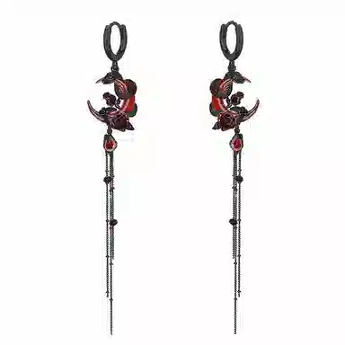 Masw Blood Moon Rose Earrings