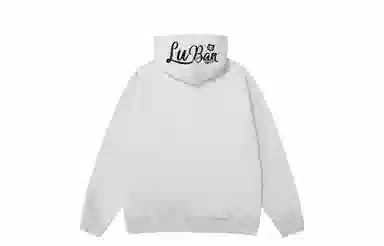 王者荣耀 鲁班七号星空梦想款 趣味字母印花加绒加厚保暖落肩长袖休闲宽松连帽卫衣 男女同款