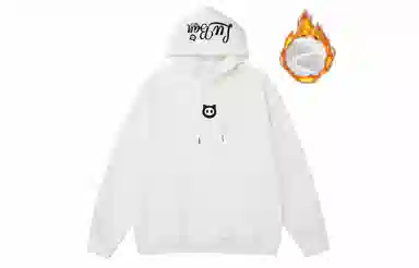 王者荣耀 鲁班七号星空梦想款 趣味字母印花加绒加厚保暖落肩长袖休闲宽松连帽卫衣 男女同款