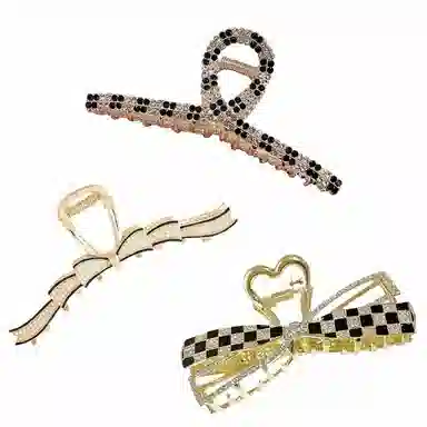 妖娆猫 气质秋冬款鲨鱼夹发卡大号发量多后脑勺盘发头饰高级感发饰套装 合金 发夹 女款