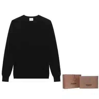 Burberry Pullover Knit Sweater Black