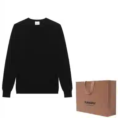 Burberry Pullover Knit Sweater Black