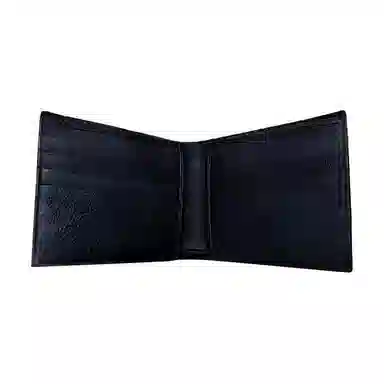 Bottega Veneta Intreccio Ostrich Card Holder Black