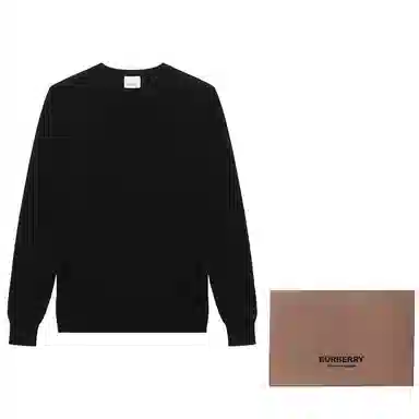 Burberry Pullover Knit Sweater Black