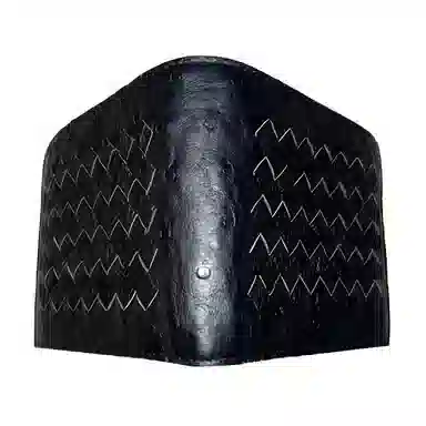 Bottega Veneta Intreccio Ostrich Card Holder Black