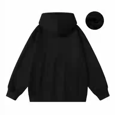 大卫贝肯 美式复古搞怪倒霉熊字母印花休闲百搭落肩套头长袖连帽卫衣 男女同款