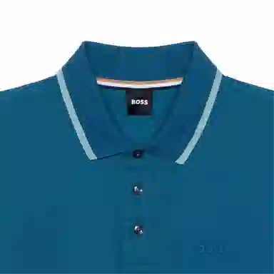 HUGO BOSS Cotton-Piqu Polo Shirt With Rubber-Print Logo Polo