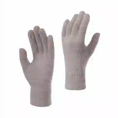 【氛围感 敲出片】 浪莎 秋冬季纯色韩系简约骑车百搭高颜值学生写字针织毛线新年红色 弹力可触屏 绒线手套 女款 多色可选