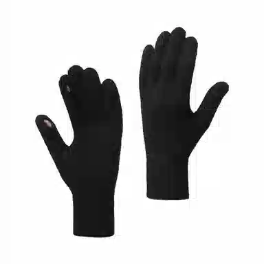 【软糯亲肤 高品质】 俞兆林 秋冬季女氛围感韩系简约骑车学生写字针织五指可漏二指新年红色 弹力可触屏 绒线手套 女款