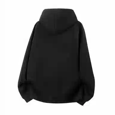 金贝勒 美式复古学院风字母印花潮流百搭重磅休闲宽松套头连帽卫衣 男女同款 黑色