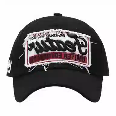 木林森 美式复古水洗做旧 时尚复古贴布立体刺绣弯檐遮阳 棉 鸭舌帽 男女同款情侣款