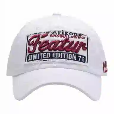 木林森 美式复古水洗做旧 时尚复古贴布立体刺绣弯檐遮阳 棉 鸭舌帽 男女同款情侣款