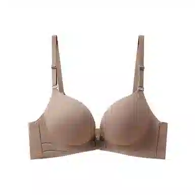 二三二三 无痕前扣小胸聚拢无钢圈收副乳防下垂防走光背心式上薄下厚纯欲性感舒适透气薄款文胸 女款 礼盒装