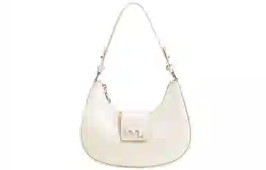 妙迪 小众设计高级感时尚气质通勤简约百搭 质感真皮牛皮 新月包月亮腋下包手提单肩斜挎包 中号 女款 黑色