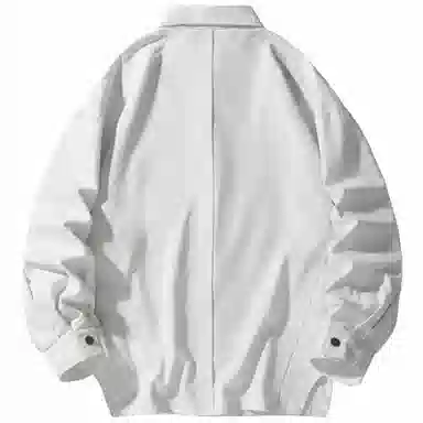 大卫贝肯 美式宽松休闲潮流单排扣翻领夹克外套 男女同款