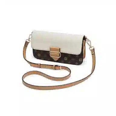 老人头 休闲百搭潮流 合成革 单肩包 女款 咖啡色