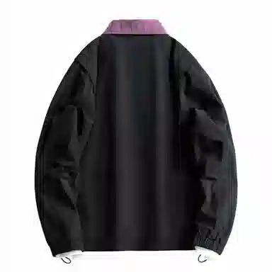 s.k. manor hill Letter Logo Bomber Jacket Purple