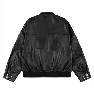 PILOTDRAGON Clean Fit Biker Jacket Black