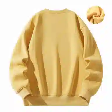 大卫贝肯 美式复古简约宽松休闲圆领长袖卫衣 男女同款 西瓜粉