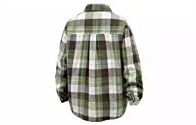 王者荣耀 鲁班七号星空梦想款美式复古多彩格纹高街简约基础款宽松小衫翻领休闲慵懒风百搭通勤长袖衬衫 男女同款