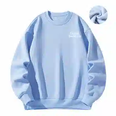 大卫贝肯 美式复古简约宽松休闲圆领长袖卫衣 男女同款 西瓜粉