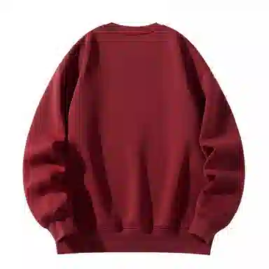 大卫贝肯 美式复古简约宽松休闲圆领长袖卫衣 男女同款 西瓜粉