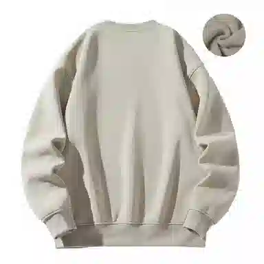 大卫贝肯 美式复古简约宽松休闲圆领长袖卫衣 男女同款 西瓜粉